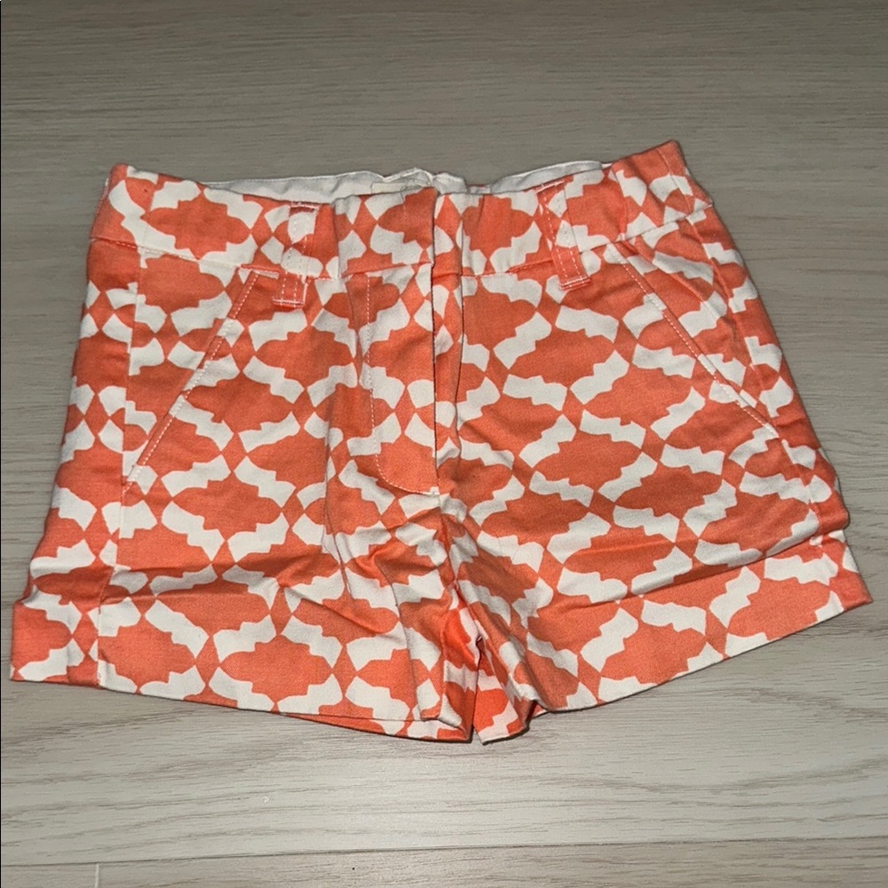 Girls Crewcuts Orange and White Shorts